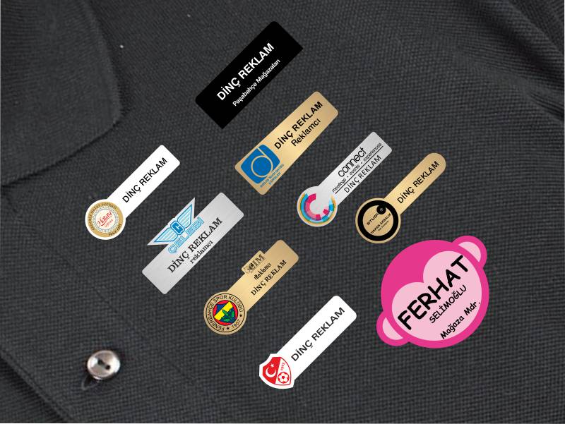 Özel Tasarım Plastik Yaka İsimlikleri