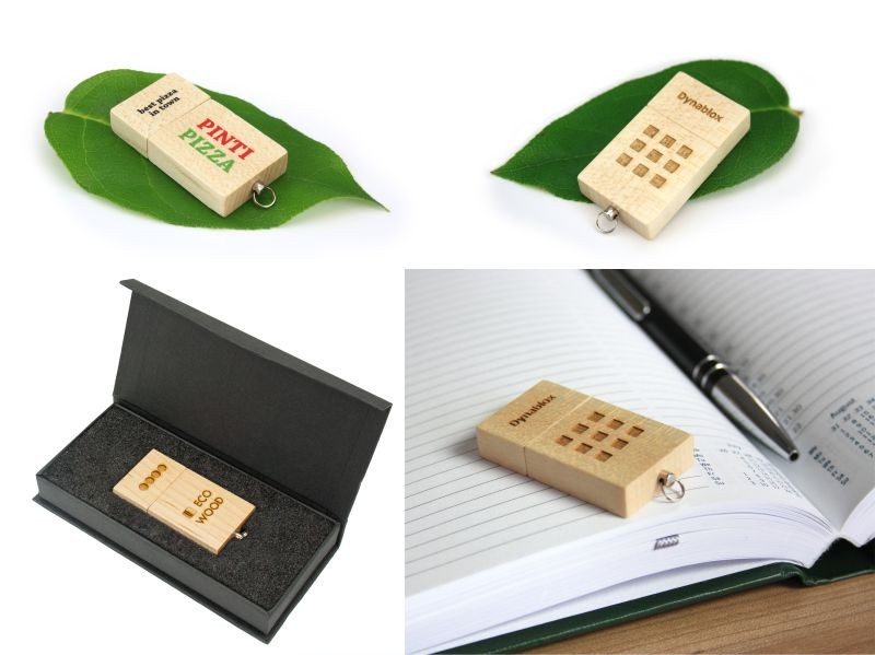 USB Flash Bellekler Eco Wood
